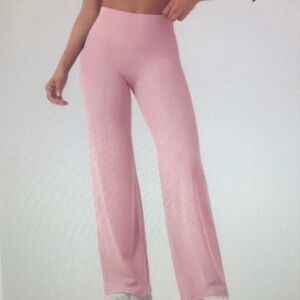 Women's Pink High-Waisted Pants